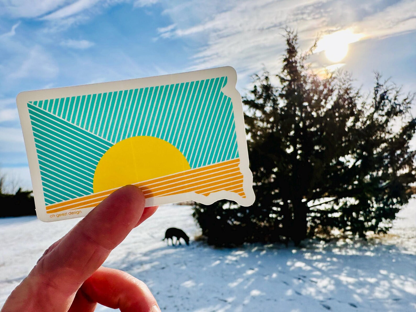 SoDak Sunrays Sticker