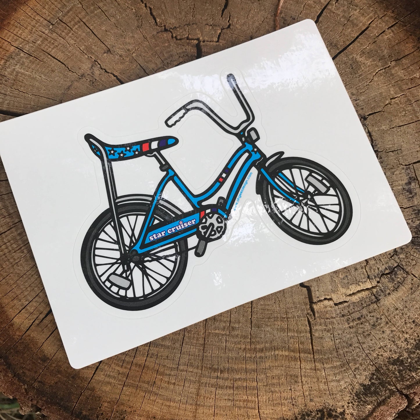 Star Cruiser Banana Seat Bike Sticker