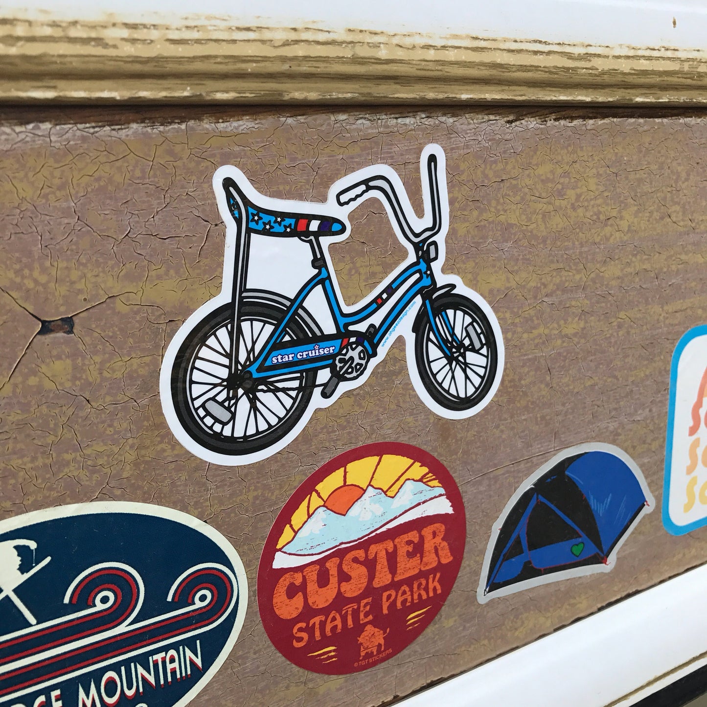 Star Cruiser Banana Seat Bike Sticker