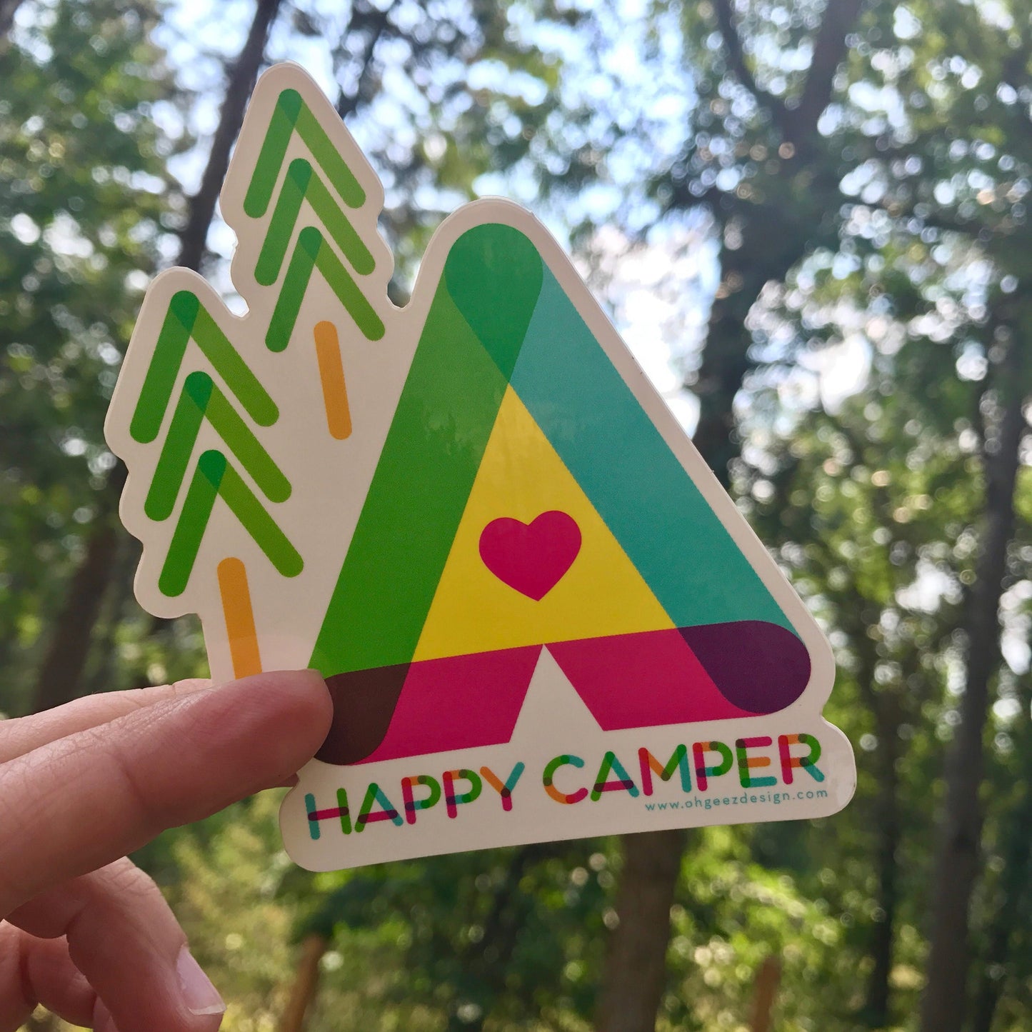 Happy Camper Sticker