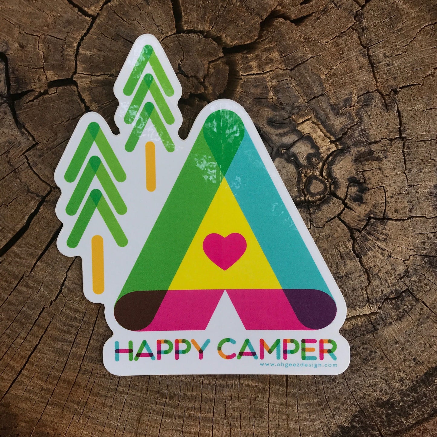 Happy Camper Sticker