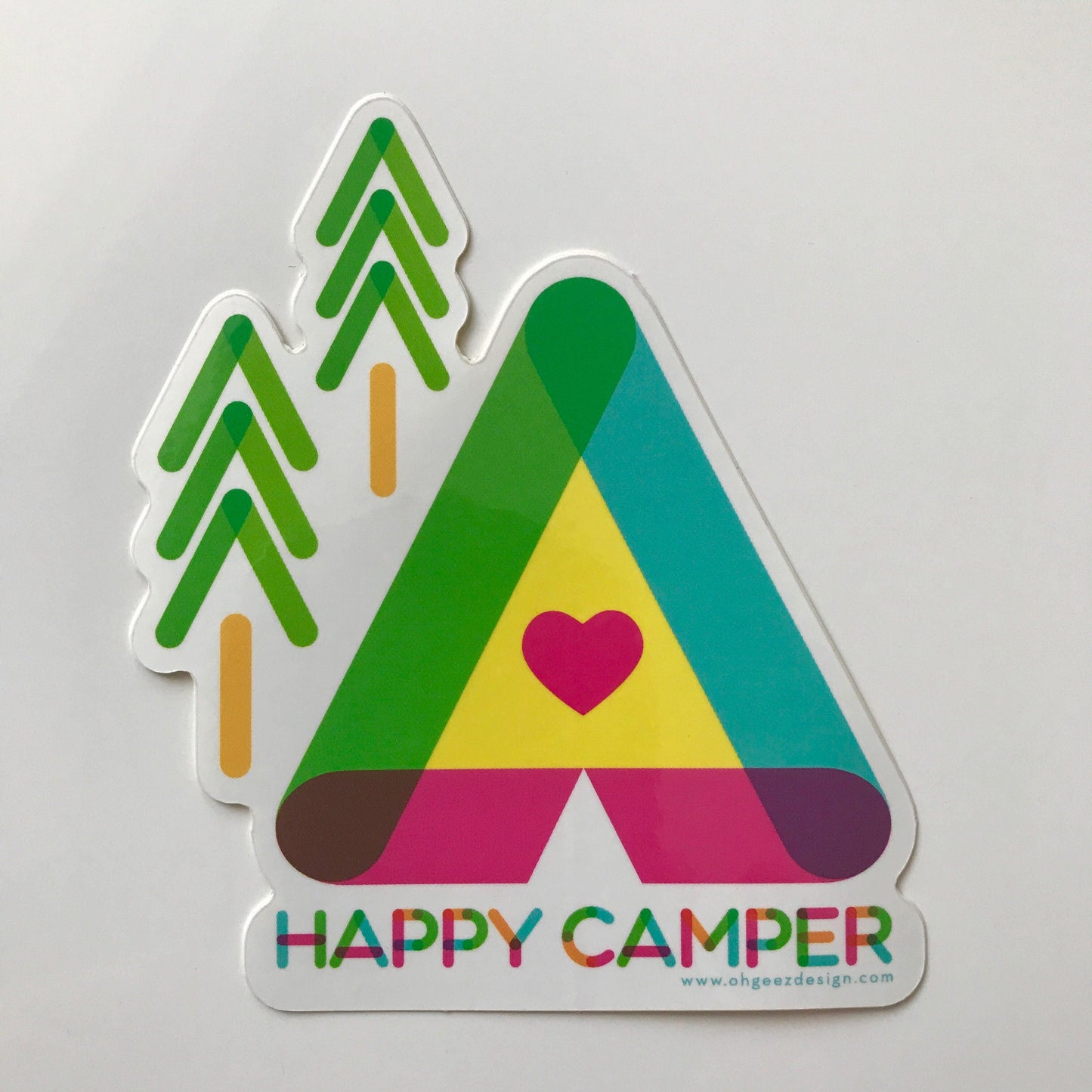 Happy Camper Sticker