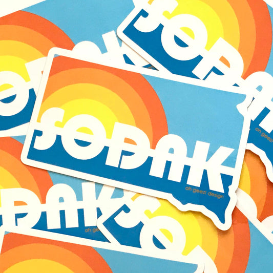 SoDak Lake Day Sticker