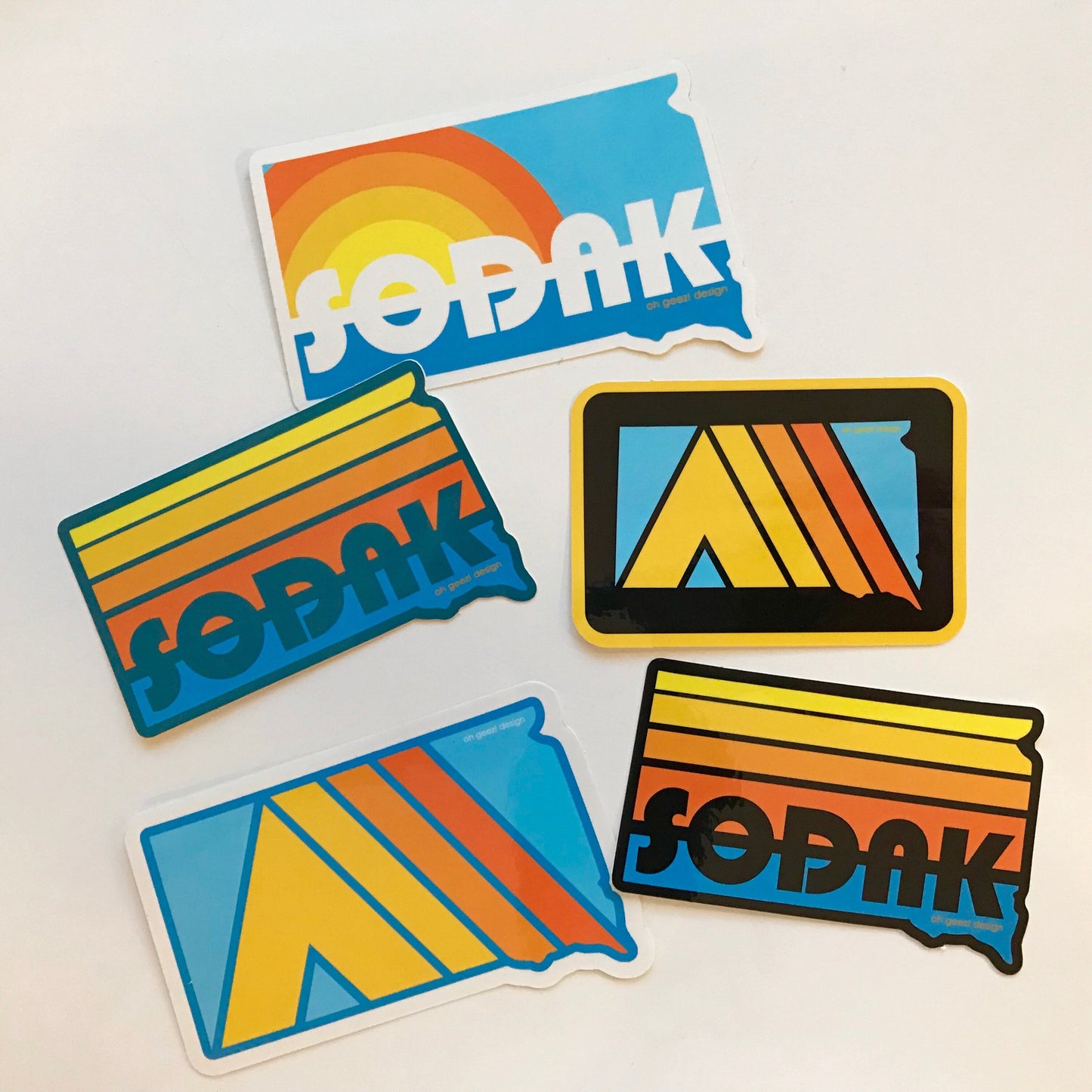 Camp SoDak Rectangle Sticker