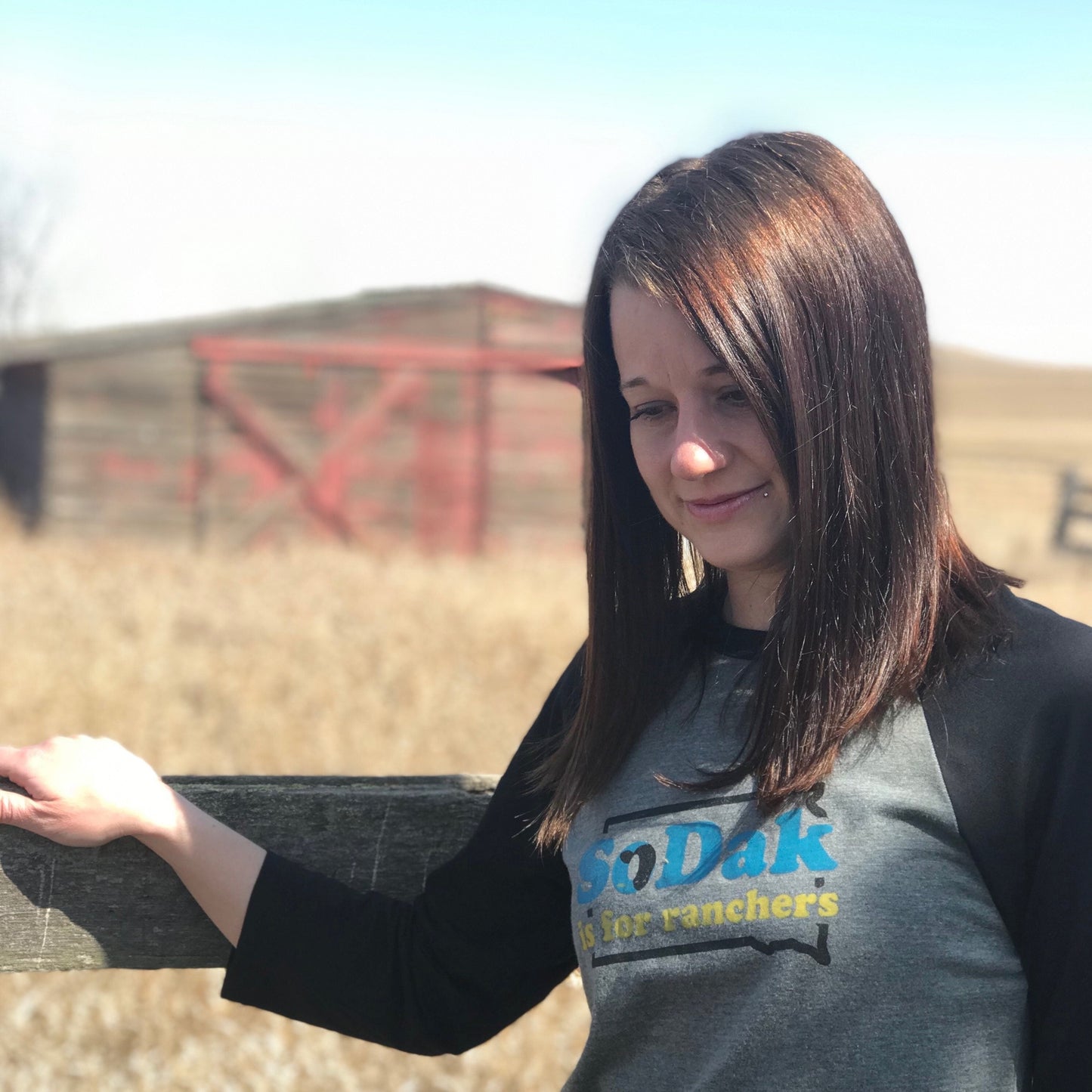 SoDak is for Ranchers Unisex Baseball Tee