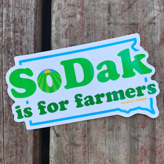 SoDak is for Farmers Sticker