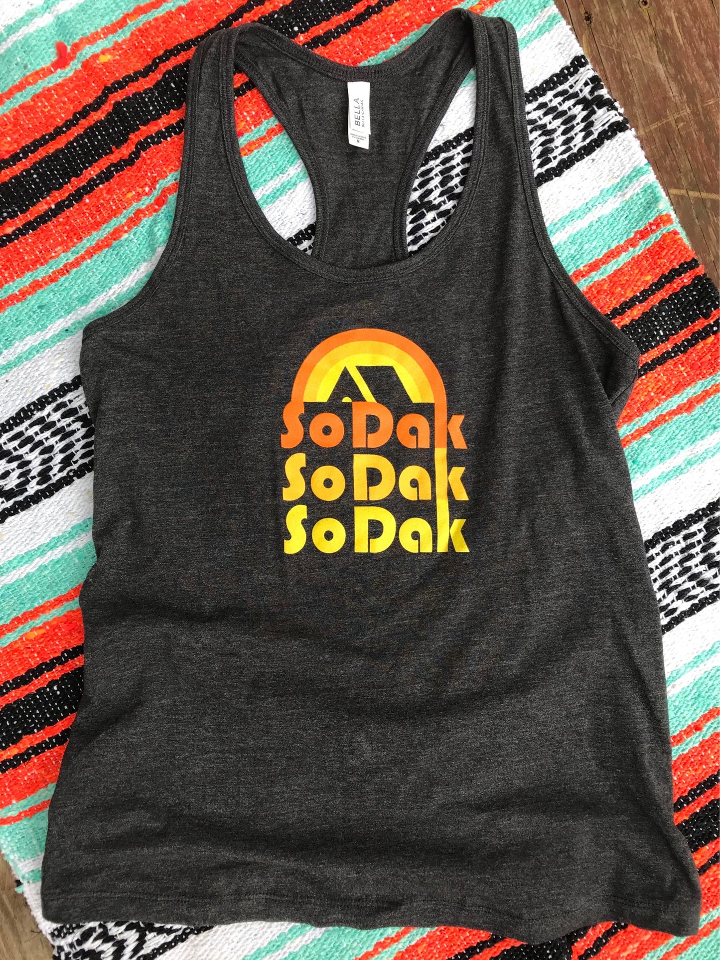 SoDak Retro Women's Racerback Tank Top