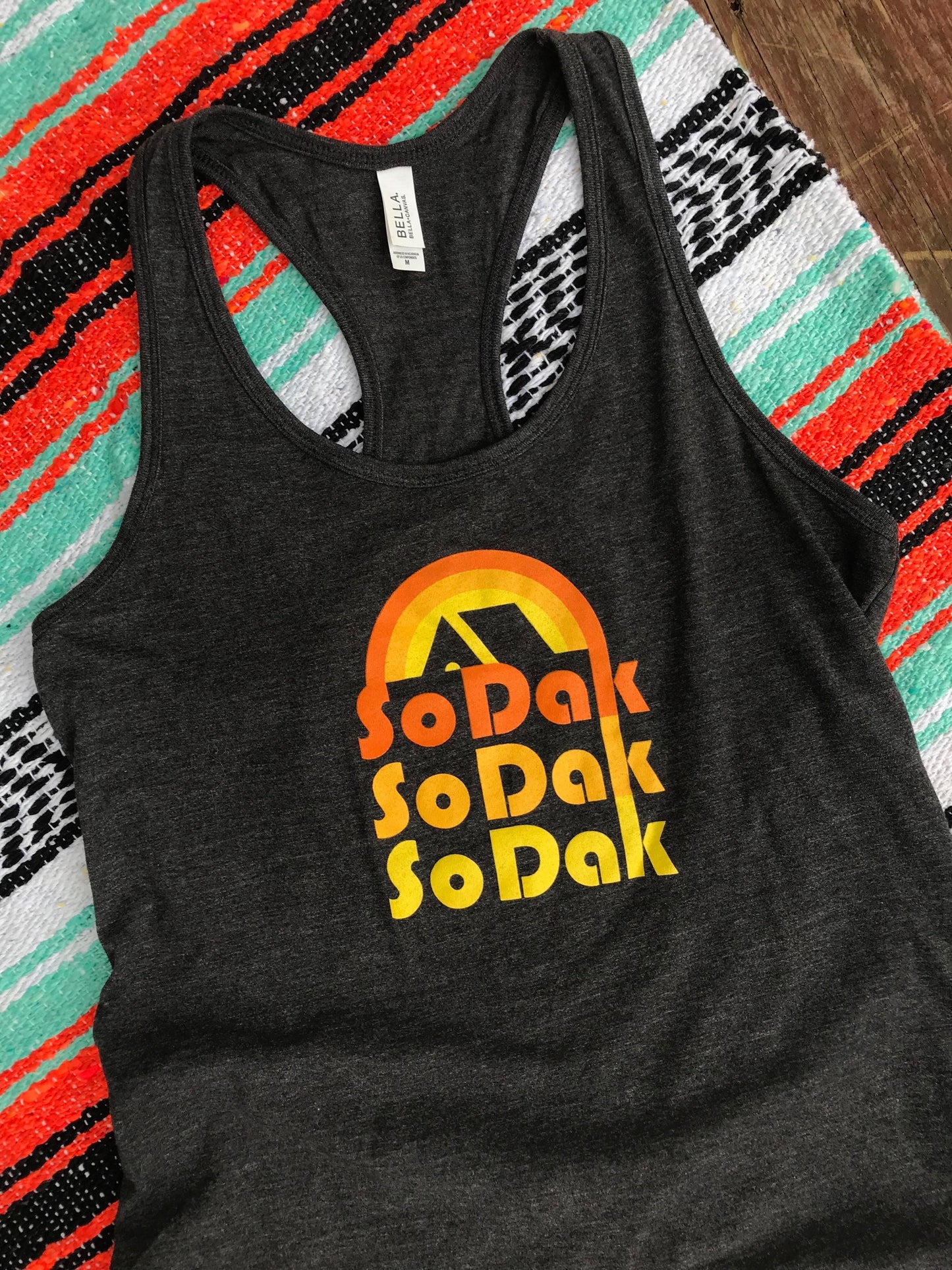 SoDak Retro Women's Racerback Tank Top