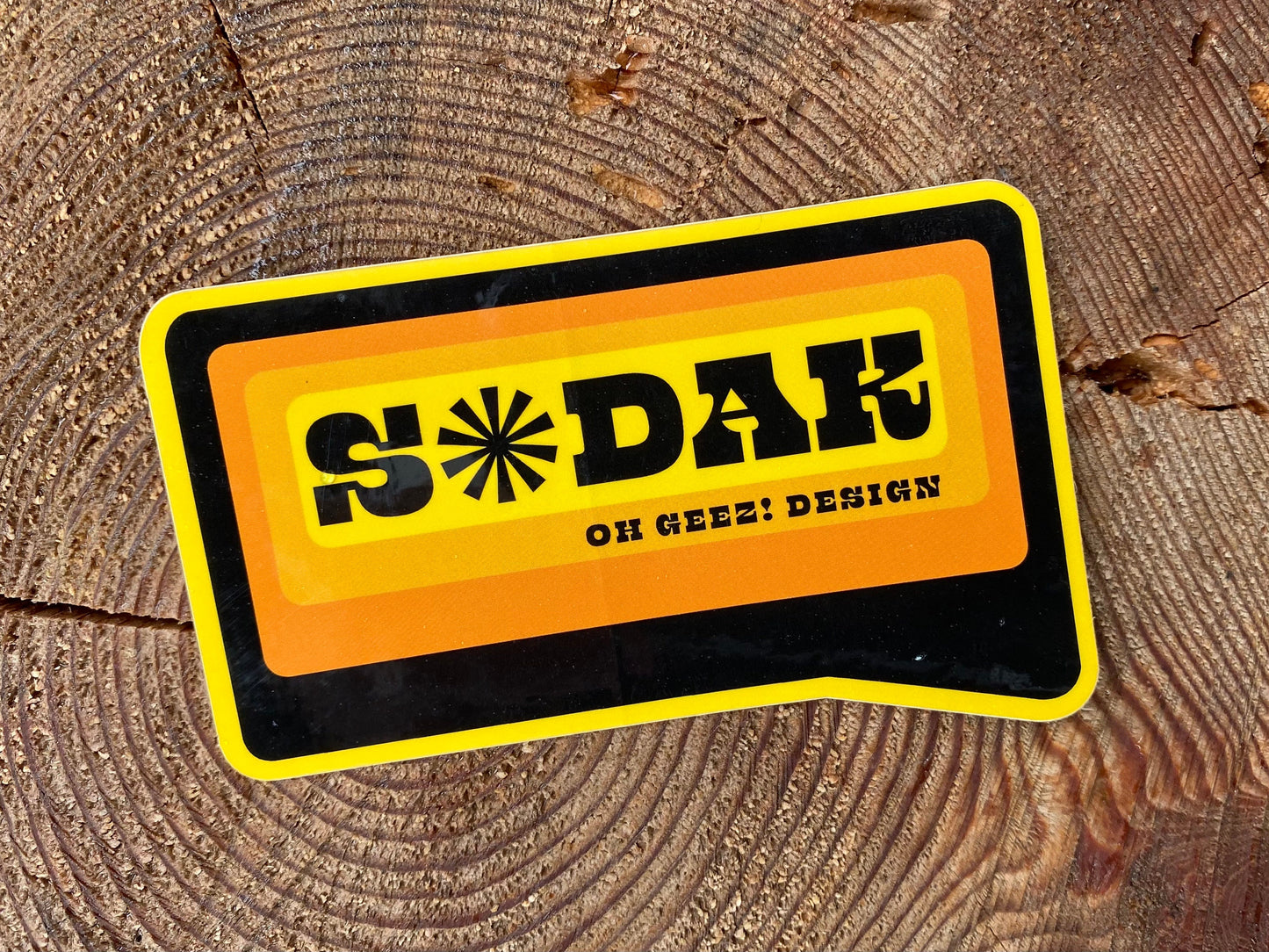 SoDak Sunburst Sticker