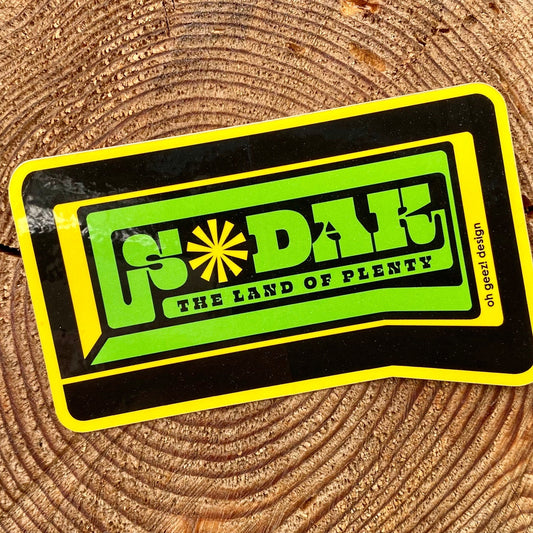 SoDak The Land of Plenty Sticker