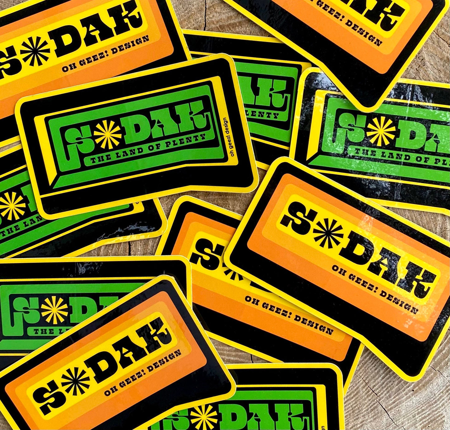 SoDak Sunburst Sticker