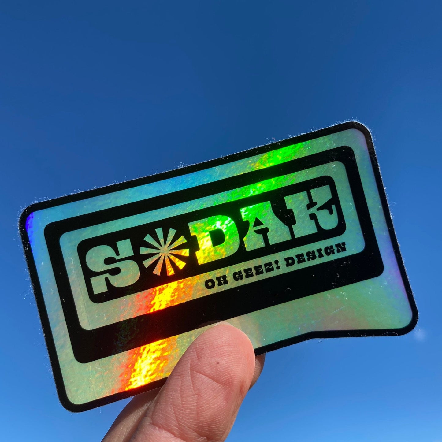 SoDak Sunburst Holographic Sticker