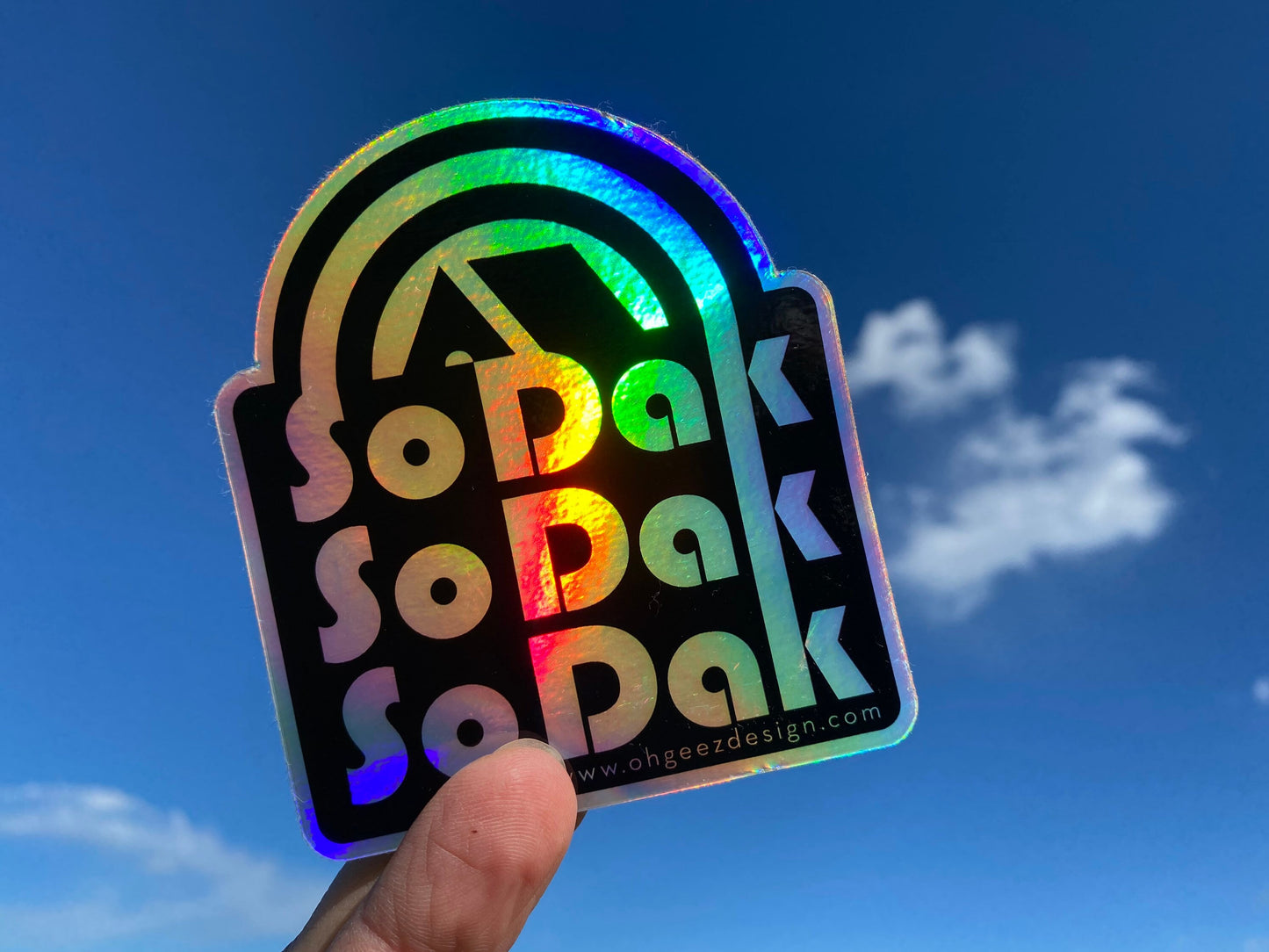 SoDak Retro Holographic Sticker