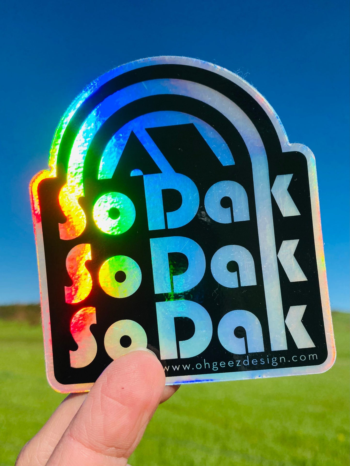 SoDak Retro Holographic Sticker