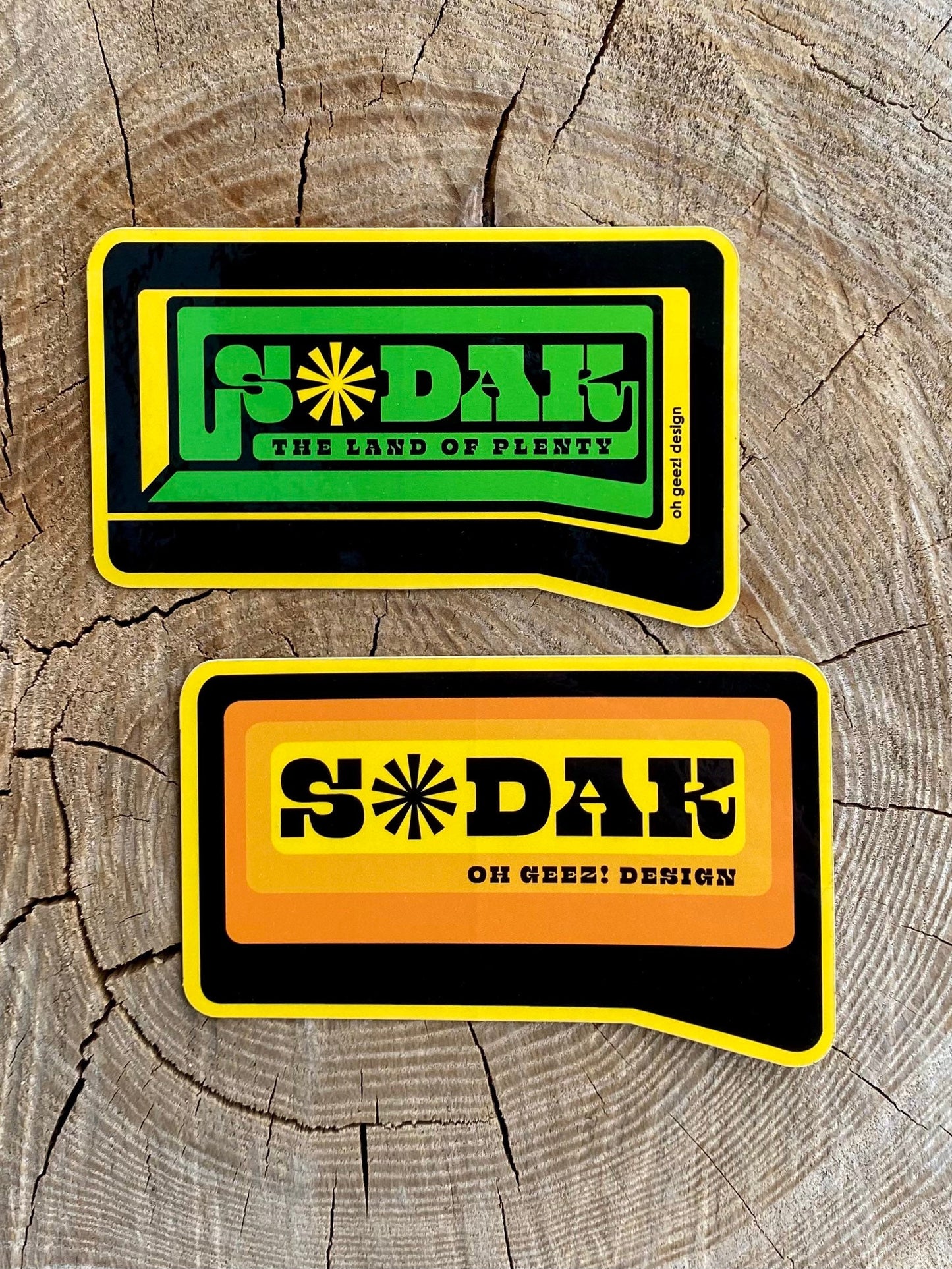 SoDak Sunburst Sticker