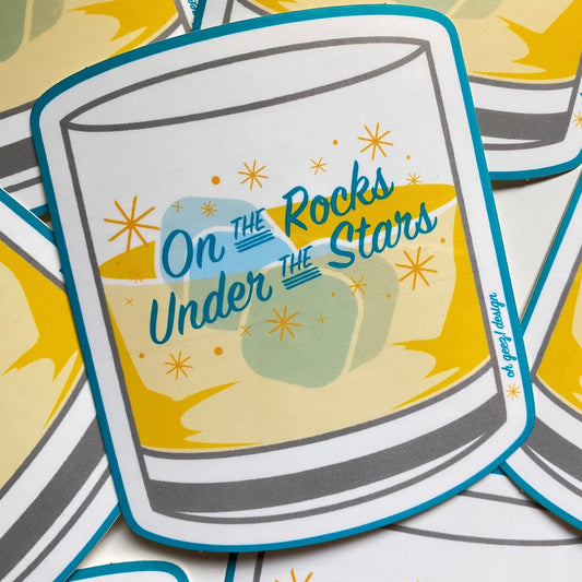 On the Rocks Under the Stars Sticker