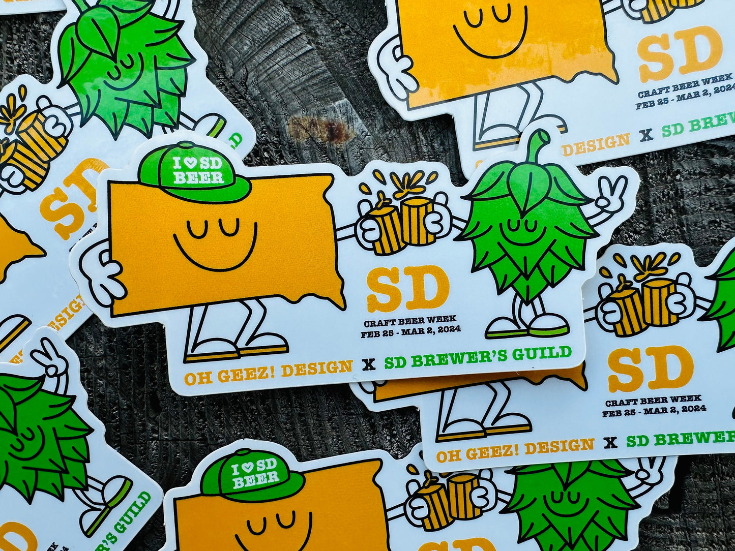 I Heart SD Beer Sticker - 2024 South Dakota Craft Beer Week Sticker