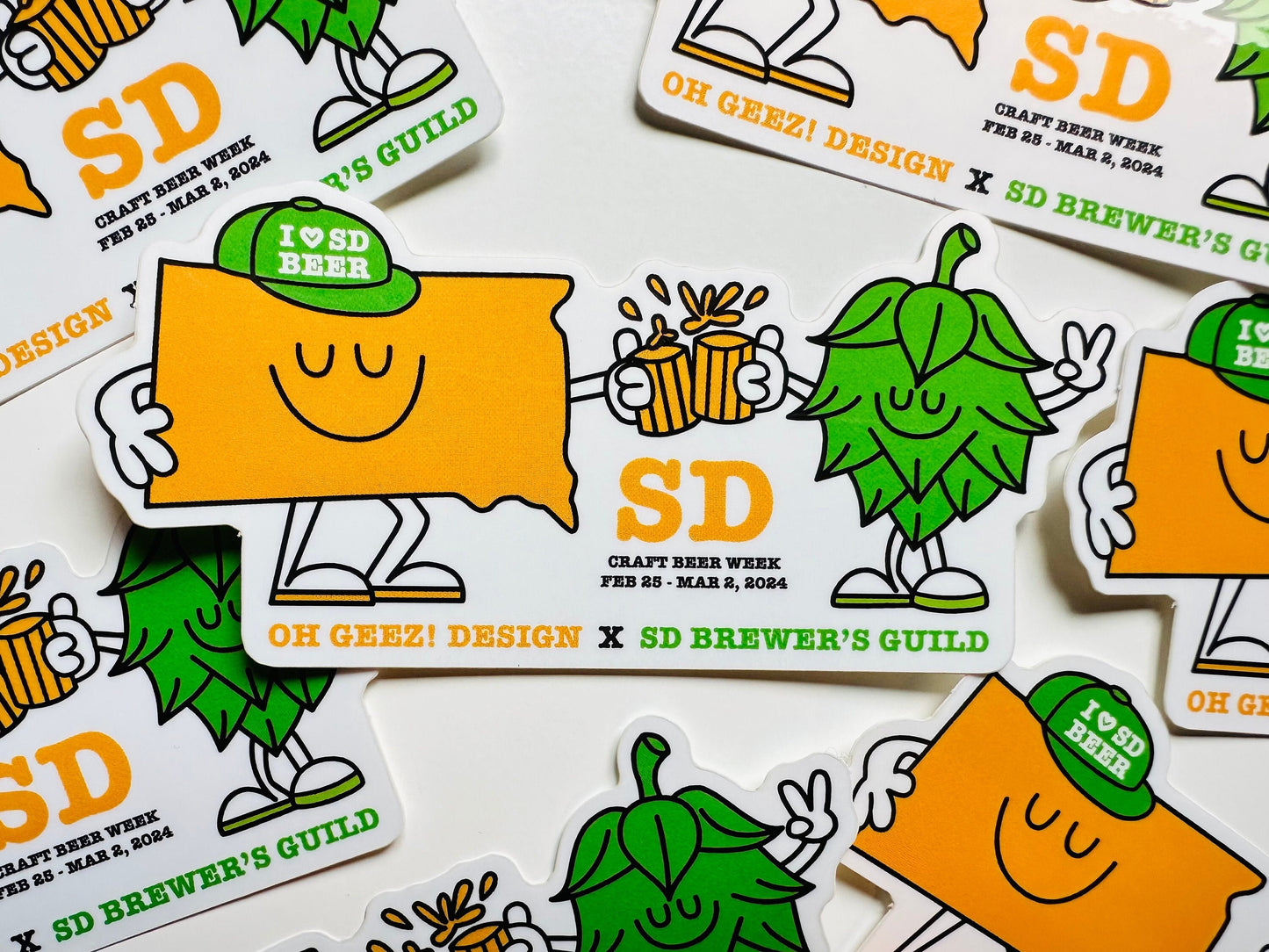 I Heart SD Beer Sticker - 2024 South Dakota Craft Beer Week Sticker