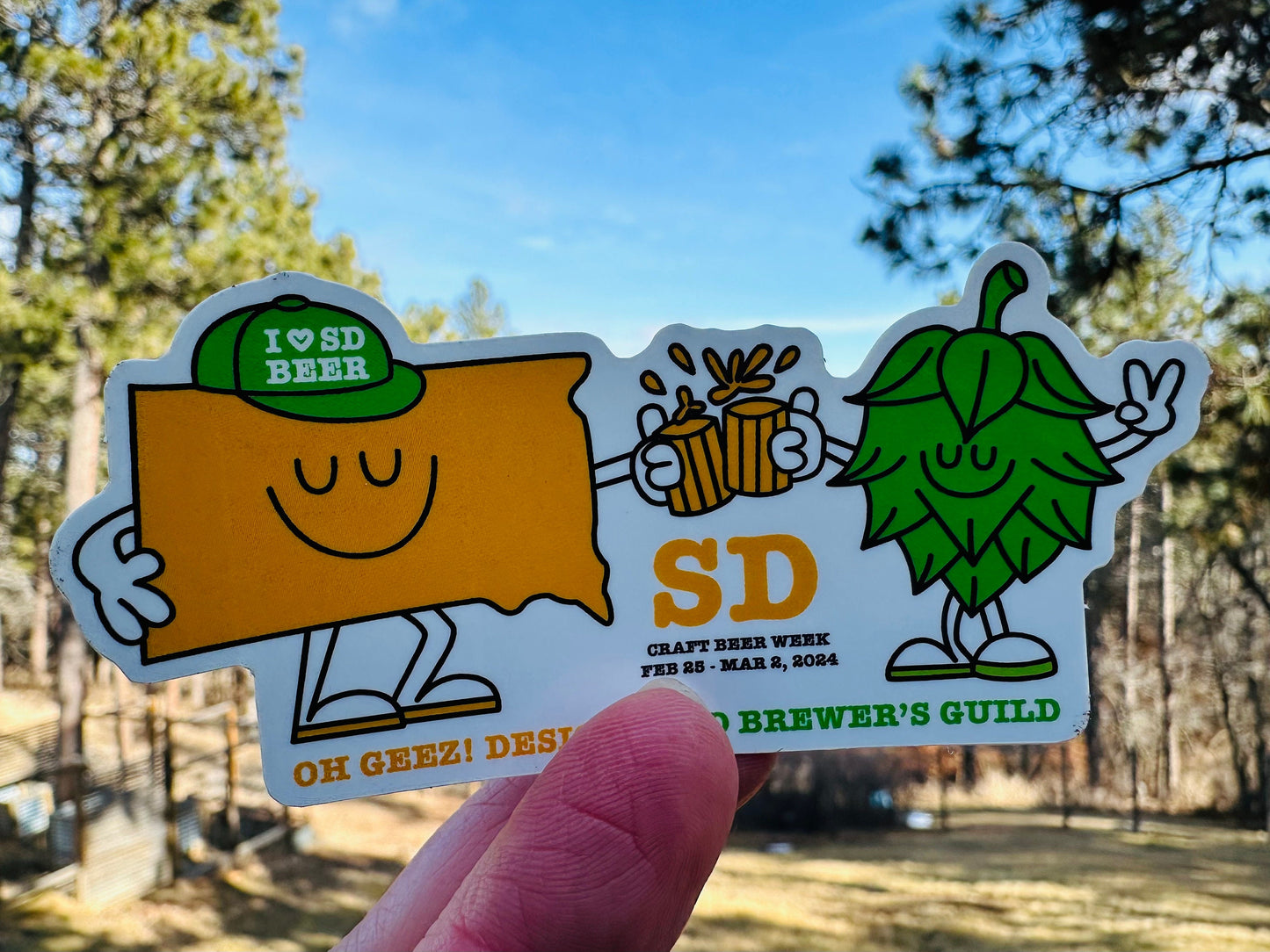 I Heart SD Beer Sticker - 2024 South Dakota Craft Beer Week Sticker