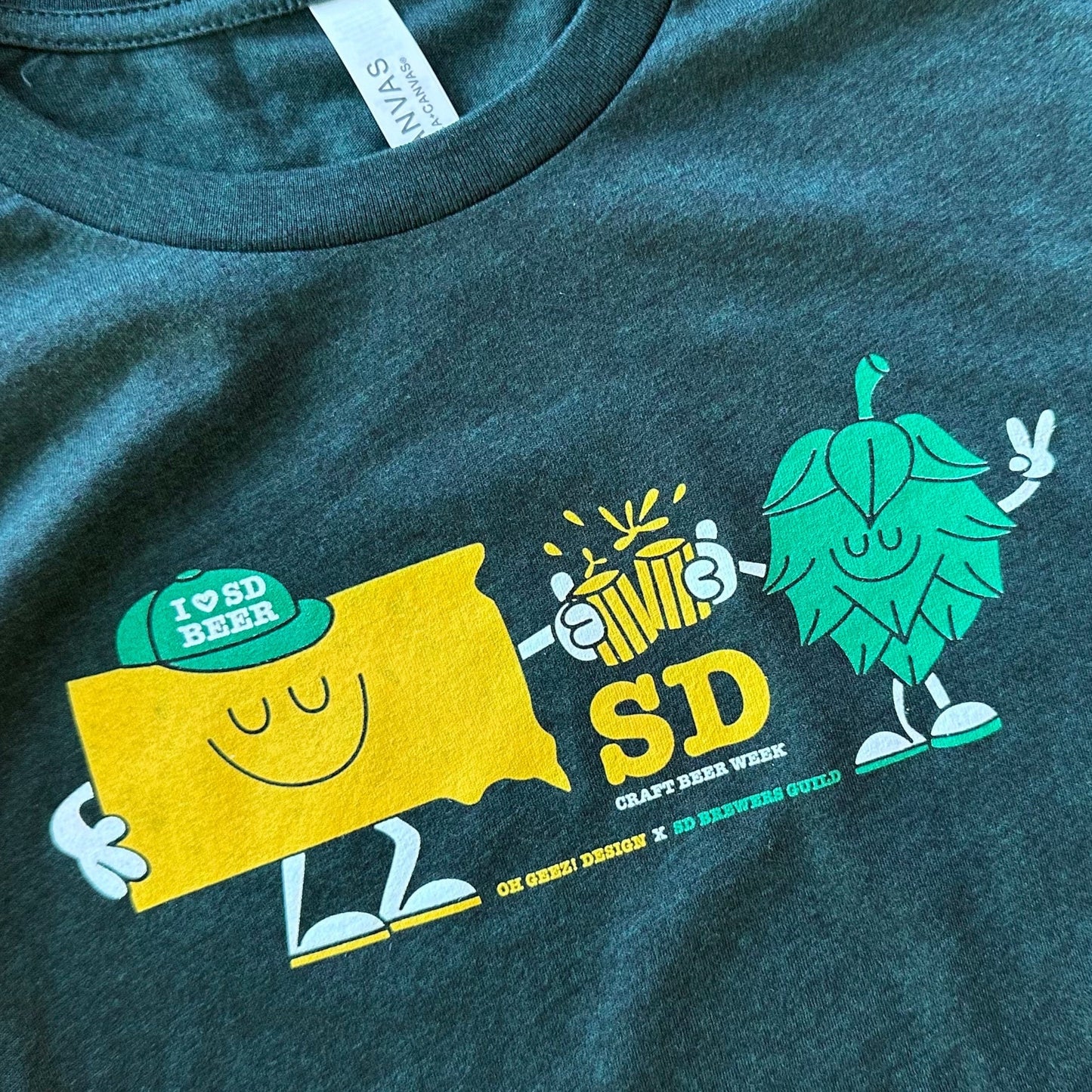 I Heart SD Beer T-shirt - South Dakota Craft Beer Week 2024 Tee