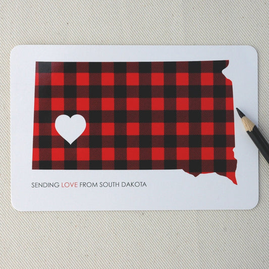 South Dakota Flannel Love Postcards